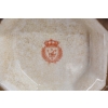 Porcelanowa Misa - Waza Koszyk Owocnik - Kwiaty Ważki - Porcelana + Brąz