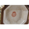 Porcelanowa Misa - Waza Koszyk Owocnik - Motyl Ważki - Porcelana + Brąz