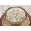 Porcelanowa Misa - Waza Koszyk Owocnik - Motyl Ważki - Porcelana + Brąz