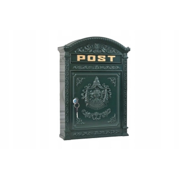 Zielona Skrzynka Na Listy - Poczta Post - Aluminium + Cyna