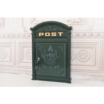 Zielona Skrzynka Na Listy - Poczta Post - Aluminium + Cyna