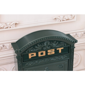 Zielona Skrzynka Na Listy - Poczta Post - Aluminium + Cyna