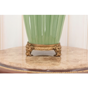 Porcelanowy Rajski Wazon - Dwa Kolibry - Puchar Waza Amfora Porcelana Brąz