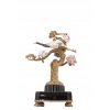 Dwa Żurawie w Locie - Ptaki Kwiaty - Figura Porcelanowa - Porcelana + Brąz