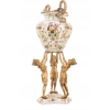 Porcelanowa Amfora - Trzy Nimfy - Puchar Waza - Porcelana + Brąz - Ozdoba