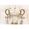 Porcelanowa Amfora - Trzy Nimfy - Puchar Waza - Porcelana + Brąz - Ozdoba