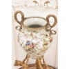 Porcelanowa Amfora - Trzy Nimfy - Puchar Waza - Porcelana + Brąz - Ozdoba