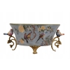 Niebieska Porcelanowa Waza Misa - Kolorowe Ptaki - Sygnowana - Dekoracja