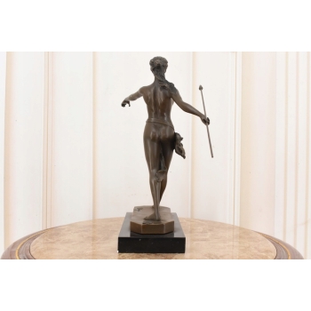 Amazonka z Włócznią - Diana - Bogini Łowów Mitologia - Figura z Brązu