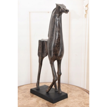 Aluminiowy Patynowany Koń - Abstrakcja - Nowoczesna Rzeźba - Prezent