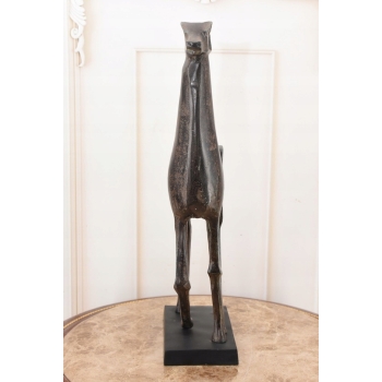 Aluminiowy Patynowany Koń - Abstrakcja - Nowoczesna Rzeźba - Prezent