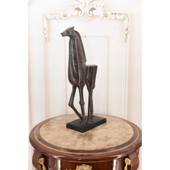 Aluminiowy Patynowany Koń - Abstrakcja - Nowoczesna Rzeźba - Prezent