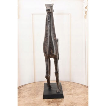 Aluminiowy Patynowany Koń - Abstrakcja - Nowoczesna Rzeźba - Prezent