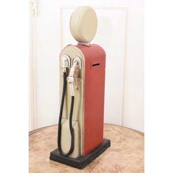 Metalowa Skarbonka Dystrybutor Paliwa - Stacja Benzynowa Gasoline Prezent