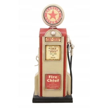 Metalowa Skarbonka Dystrybutor Paliwa - Stacja Benzynowa Gasoline Prezent