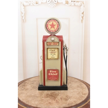 Metalowa Skarbonka Dystrybutor Paliwa - Stacja Benzynowa Gasoline Prezent