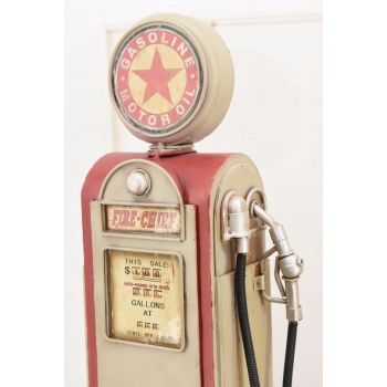 Metalowa Skarbonka Dystrybutor Paliwa - Stacja Benzynowa Gasoline Prezent