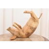 Drewno Teakowe Teak Świnka Świnia - Figura Drewniana - Stojak na Butelke