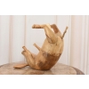 Drewno Teakowe Teak Świnka Świnia - Figura Drewniana - Stojak na Butelke