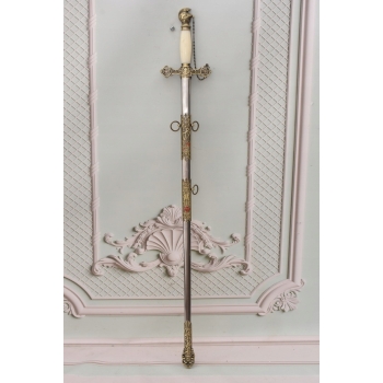 Dekoracyjny Miecz Rycerski - Rycerz Templariusze - Szabla z Pochwą - Ozdoba