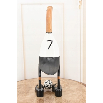Drewno Teakowe Teak - Drewniana Kaczka - Niemiecki Piłkarz - Figura