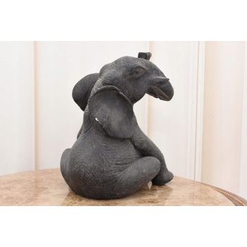 Siedzący Słoń - Słonik - Figura Dekoracyjna - Ozdoba Salon - Rzeźba