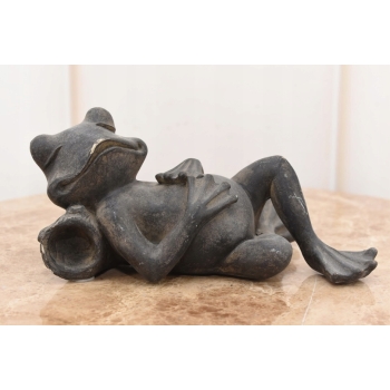 Pijana Żaba - Śpiąca Ropucha - Figura Rzeźba - Dekoracja Ozdoba