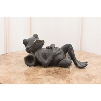 Pijana Żaba - Śpiąca Ropucha - Figura Rzeźba - Dekoracja Ozdoba