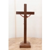 Jezus Na Krzyżu - Stojący Krzyż Pasyjny 24 cm - Serce Jezusa Biblia Religia