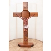Jezus Na Krzyżu - Stojący Krzyż Pasyjny 42 cm - Serce Jezusa Biblia Religia