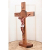 Jezus Na Krzyżu - Stojący Krzyż Pasyjny 42 cm - Serce Jezusa Biblia Religia