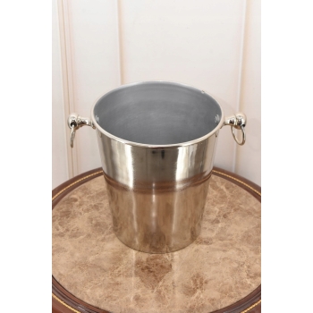 Srebrny Francuski Coolera na Lod Alkohol - Chłodziarka na Wino Wódkę Stojak