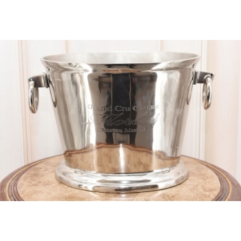 Srebrny Francuski Coolera na Lod Alkohol - Chłodziarka na Wino Wódkę Stojak