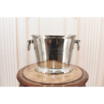 Srebrny Francuski Coolera na Lod Alkohol - Chłodziarka na Wino Wódkę Stojak