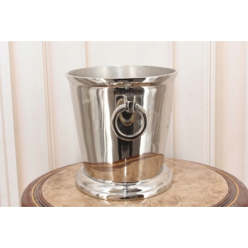 Srebrny Francuski Coolera na Lod Alkohol - Chłodziarka na Wino Wódkę Stojak