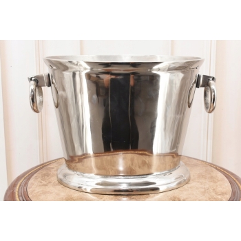 Srebrny Francuski Coolera na Lod Alkohol - Chłodziarka na Wino Wódkę Stojak