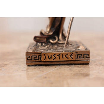 Mini Temida - Figurka Bogini Sprawiedliwości - Prezent Adwokat Sędzia