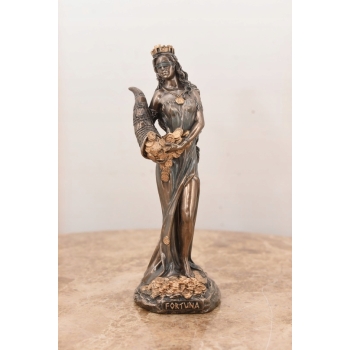 Fortuna z Pieniędzmi - Bogini Szczęścia - Figura Mitologia - Prezent 16 cm