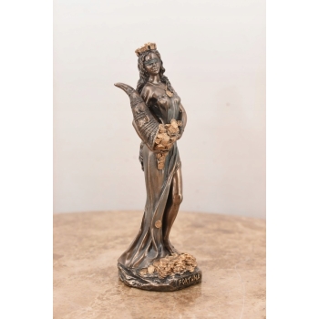 Fortuna z Pieniędzmi - Bogini Szczęścia - Figura Mitologia - Prezent 16 cm