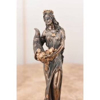 Fortuna z Pieniędzmi - Bogini Szczęścia - Figura Mitologia - Prezent 16 cm