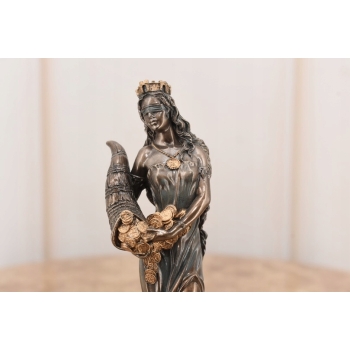 Fortuna z Pieniędzmi - Bogini Szczęścia - Figura Mitologia - Prezent 16 cm