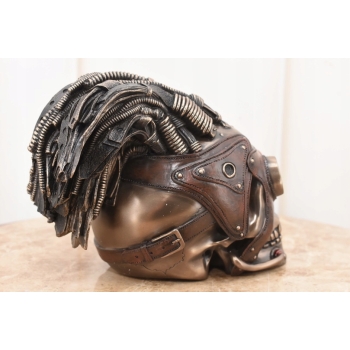 Mechaniczna Czaszka - Czacha Kościotrup - Figura Rzeźba - Dekoracja