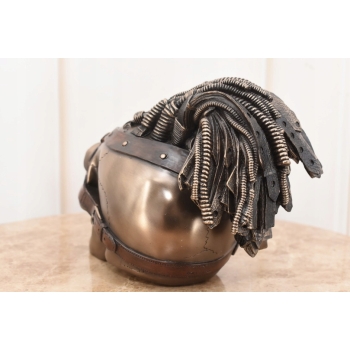 Mechaniczna Czaszka - Czacha Kościotrup - Figura Rzeźba - Dekoracja