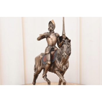 Don Kichot Na Koniu - Rycerz - Figura Rzeźba - Prezent Statuetka Ozdoba