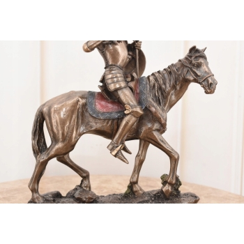 Don Kichot Na Koniu - Rycerz - Figura Rzeźba - Prezent Statuetka Ozdoba