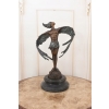 Ikar z Rozłożonymi Skrzydłami - Mityczna Ogromna Figura Rzeźba z Brązu 32cm