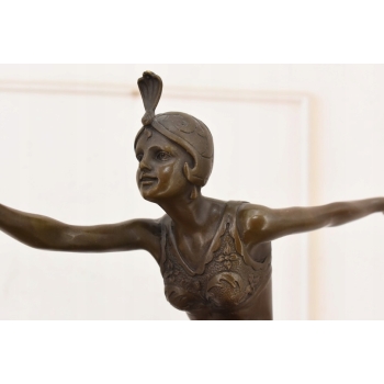 Orientalna Tancerka z Brązu - Art Deco - Kobieta - Figura Rzeźba z Brązu