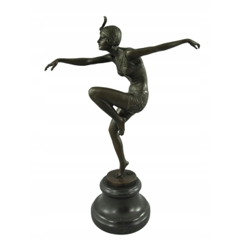 Orientalna Tancerka z Brązu - Art Deco - Kobieta - Figura Rzeźba z Brązu