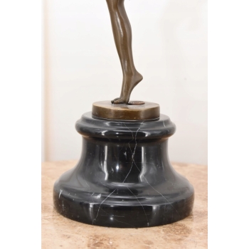 Orientalna Tancerka z Brązu - Art Deco - Kobieta - Figura Rzeźba z Brązu