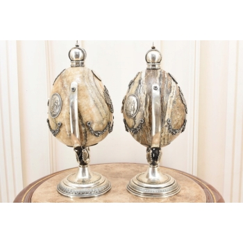 2 Carskie Jajka Męskie Damskie - Kamień Jaspis - Unikalne Carska Rosja 14kg